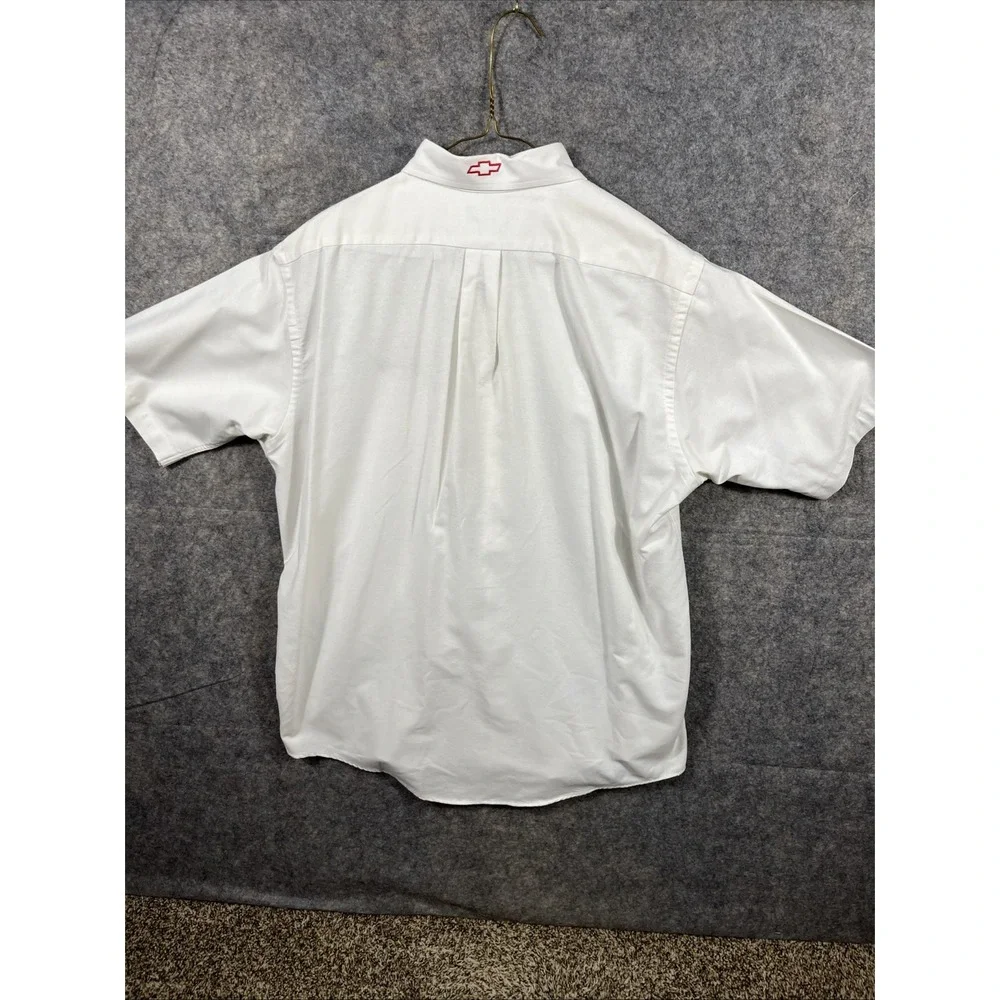 VTG‎  1990's Chevy Indy V8 Crew Shirt Size Large/ 16 1/2 \Arrow Dover \White - Picture 6 of 10